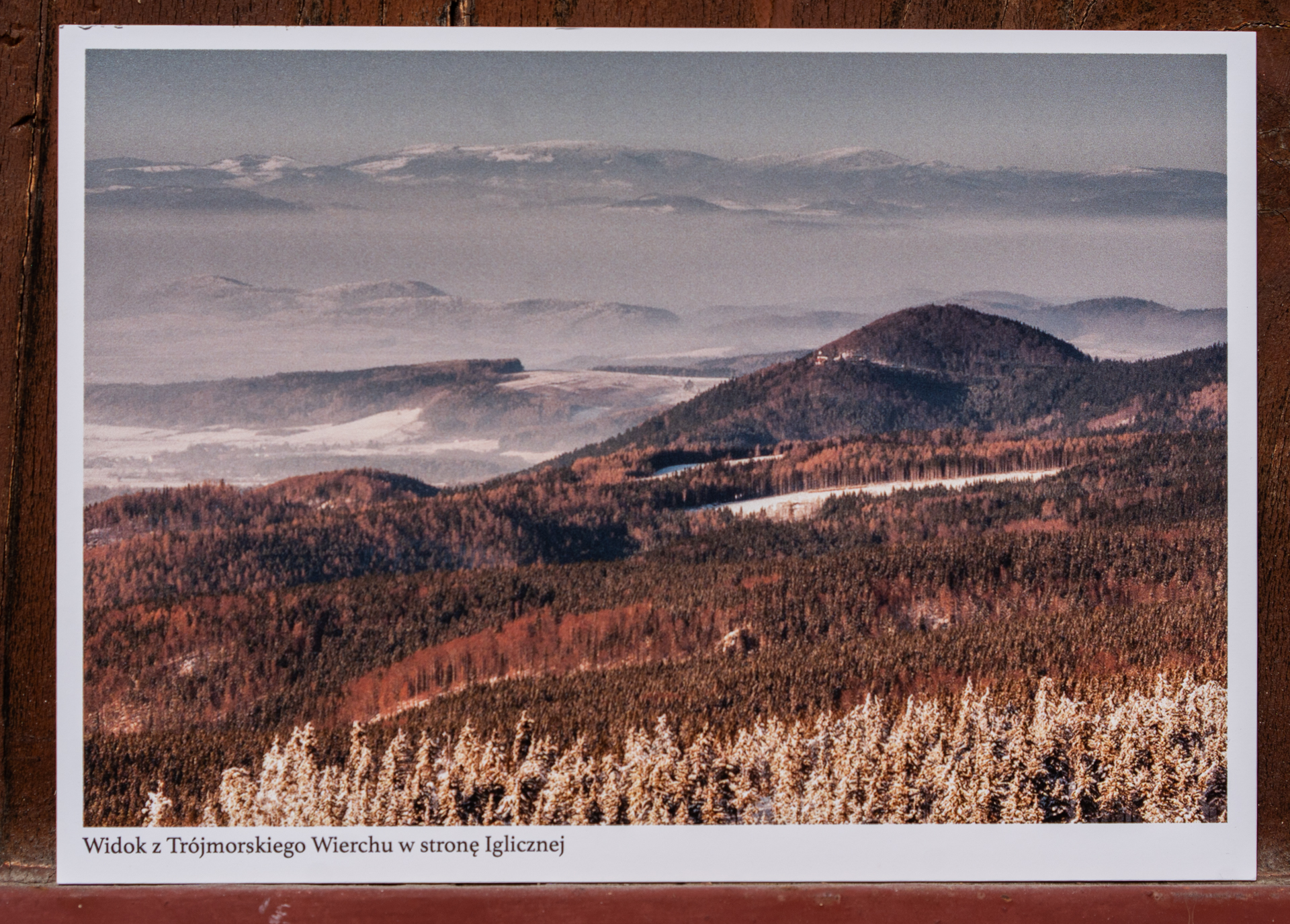 Pocztówka widok z Trójmorskiego Wierchu – Galeria Kotlina